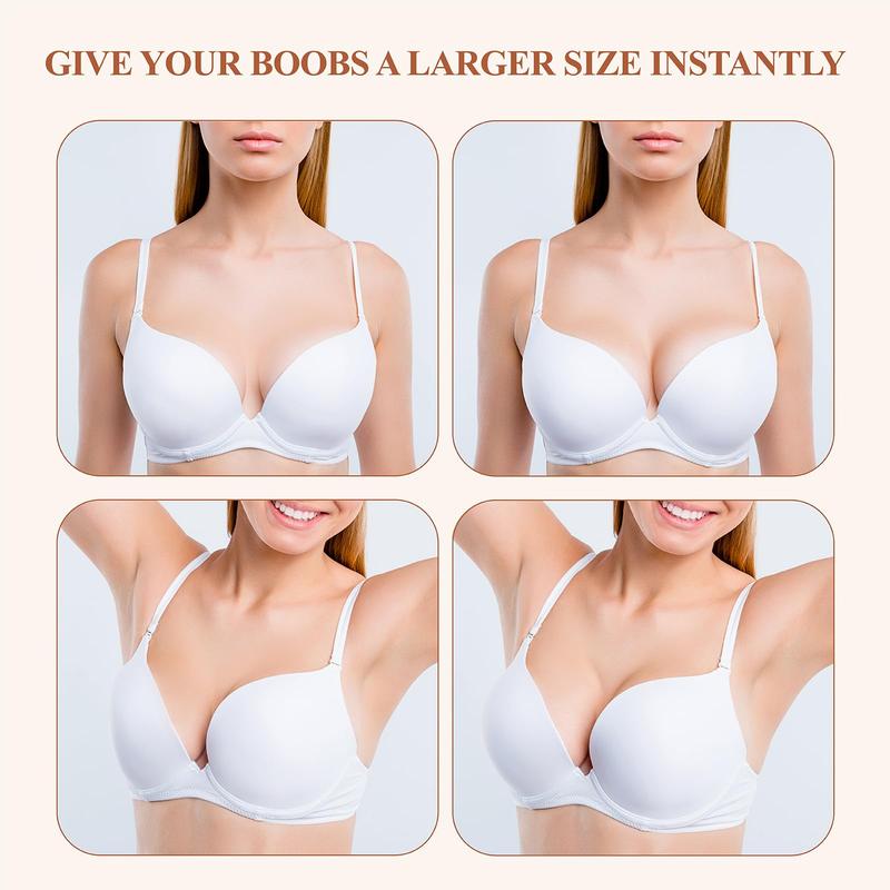 Breast Pads Adhesive Bra Push Up, Silicone Adhesive Breast Lift Pads for Women Swimsuit Bikini Dress