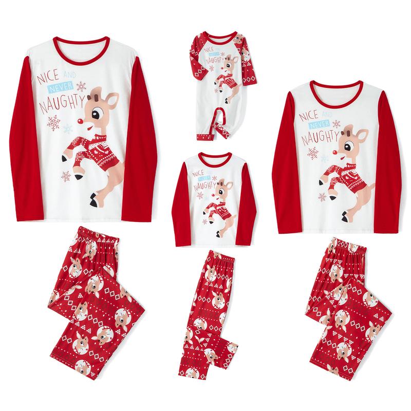 Family Christmas Pjs Matching Sets Baby Christmas Matching Jammies for Adults and Kids Holiday Xmas Sleepwear Set