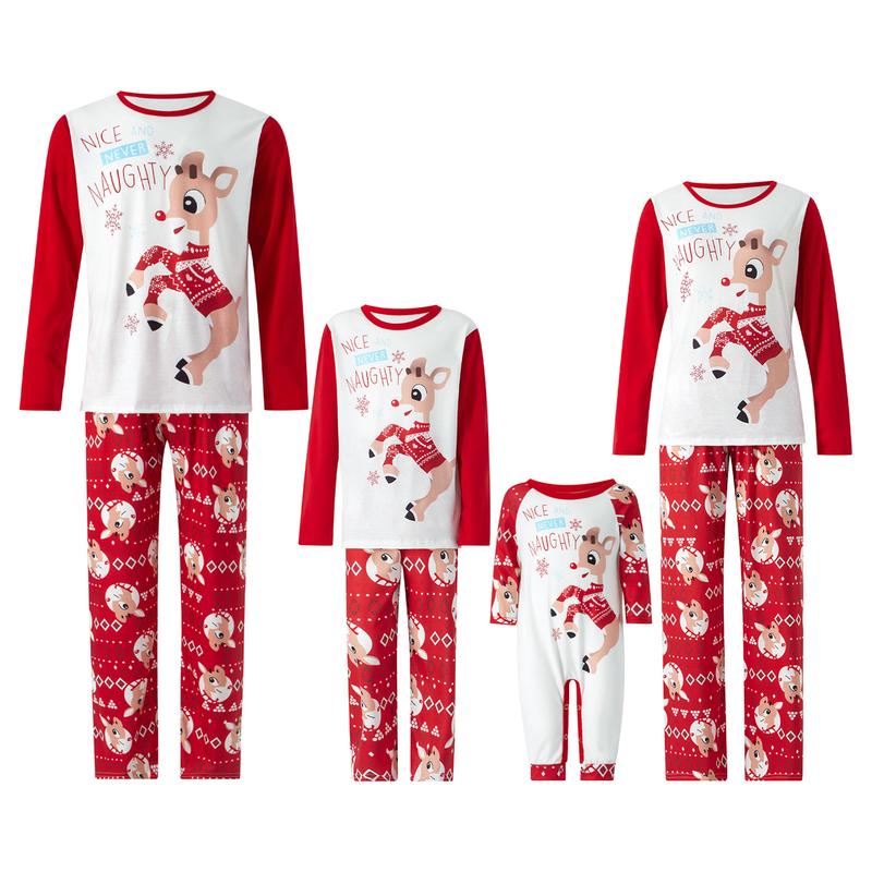 Family Christmas Pjs Matching Sets Baby Christmas Matching Jammies for Adults and Kids Holiday Xmas Sleepwear Set