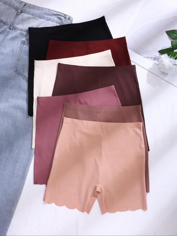 Women's Solid Color Boyshorts, Soft Comfy Breathable Seamless Panty for Daily Wear, Underwear for All Seasons