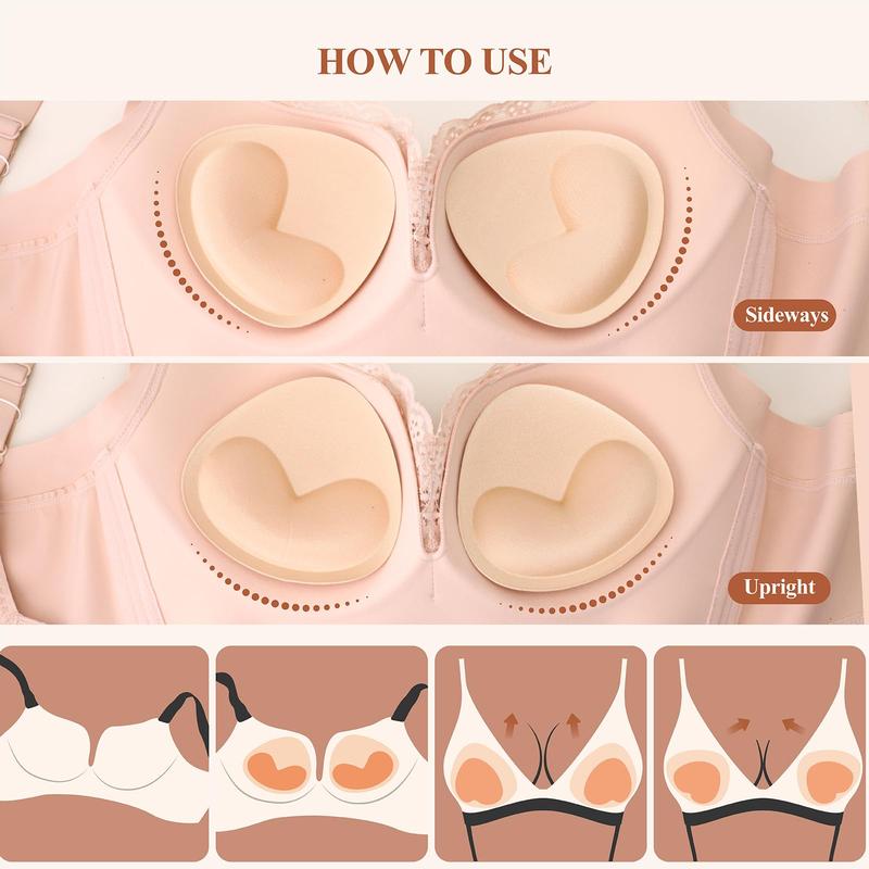 Breast Pads Adhesive Bra Push Up, Silicone Adhesive Breast Lift Pads for Women Swimsuit Bikini Dress