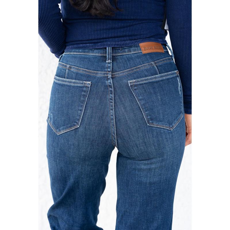 My Girl By Judy Blue - High Rise Tummy Control Classic Straight Jeans