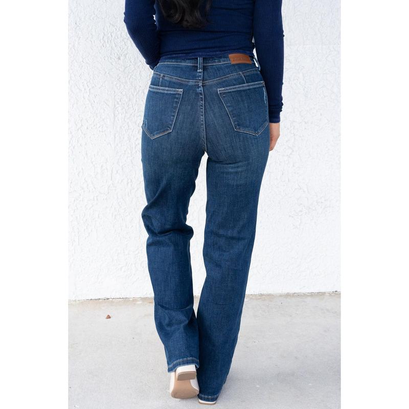 My Girl By Judy Blue - High Rise Tummy Control Classic Straight Jeans