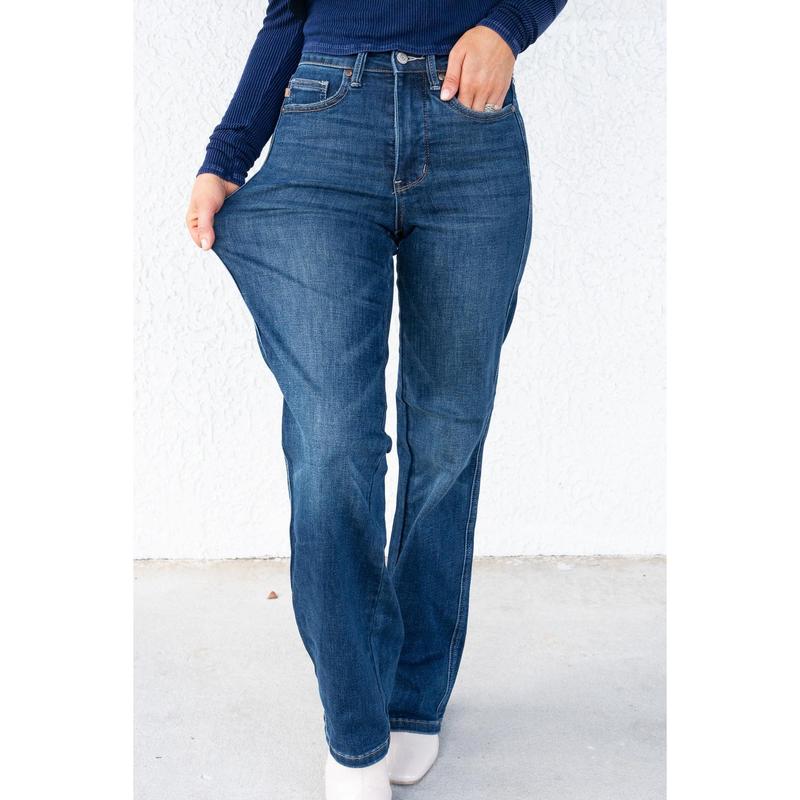 My Girl By Judy Blue - High Rise Tummy Control Classic Straight Jeans