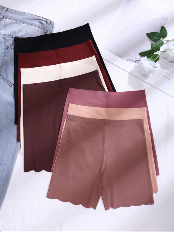 Women's Solid Color Boyshorts, Soft Comfy Breathable Seamless Panty for Daily Wear, Underwear for All Seasons