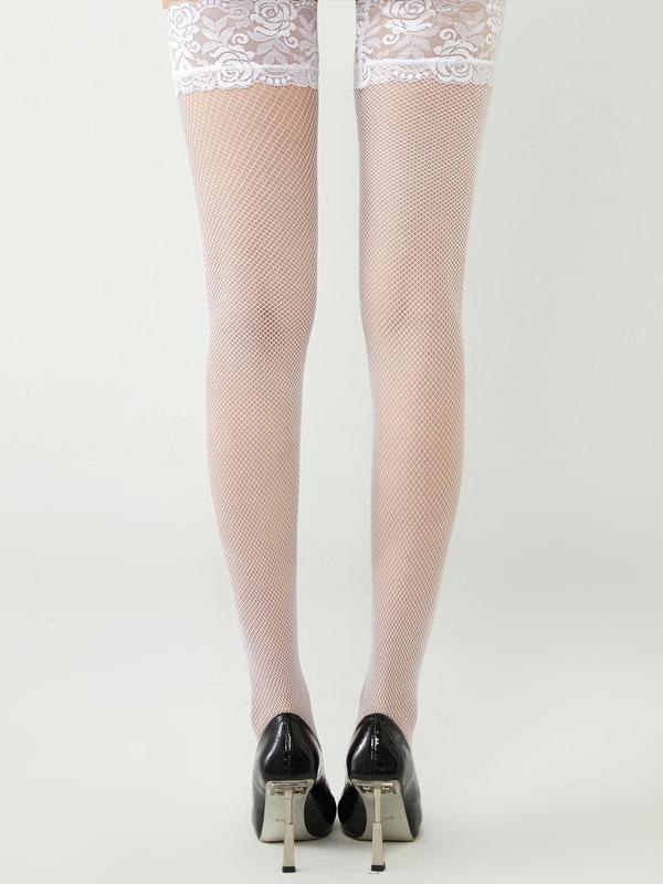 Women's Floral Lace Over The Knee Socks, Casual Comfy Breathable Thigh High Socks for Daily Wear, Ladies Socks for All Seasons