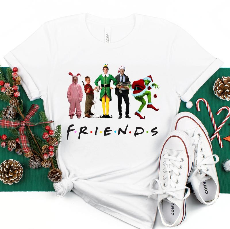 Christmas Friends Shirts, Christmas Movie Watching Shirt, Christmas Shirt Kids, Funny Christmas Shirt Gift, Christmas Vacation Shirts Family