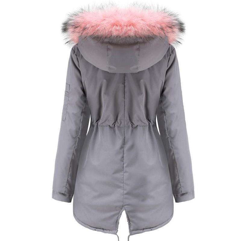 Cozy Faux Fur Lined Parka Hoodie - Soft, Thermal, Long Sleeve, Drawstring Waist, Zip-up, Casual, Warm Winter Coat for Women - Fall and Winter Essential