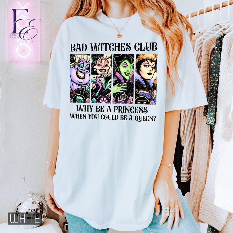 Personalized Bad Witches Club Character Shirt, Magic Kingdom Gift, Family Trip Shirt, Family Matching Sweatshirt, Vintage Villain Gang Shirt, Vacation Shirts, Trip Gift, Magic Kingdom Shirt, Vacation Gift, Birthday Gift 2608