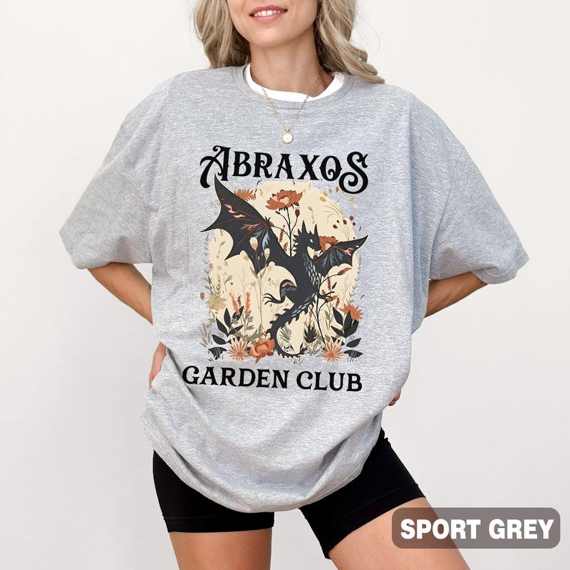 Abraxos Flower Garden Club Shirt, Throne Of Glass Flower Shirt, Throne Of Glass Comfort Colors Shirt, Fantasy Book Lover Shirt, Bookish Gift