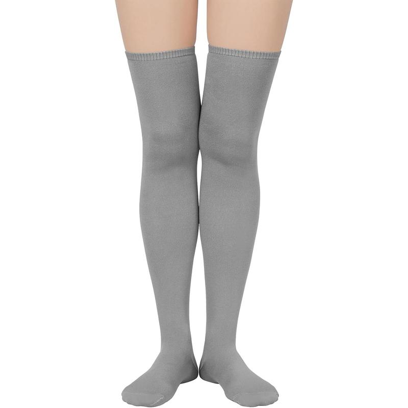 3 Pairs Thigh High Socks for Women striped Over the  Socks Long Stocking  High Thigh Highs