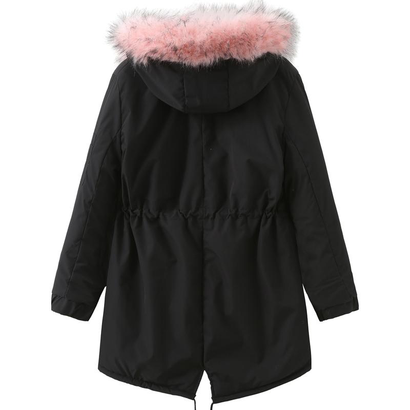 Cozy Faux Fur Lined Parka Hoodie - Soft, Thermal, Long Sleeve, Drawstring Waist, Zip-up, Casual, Warm Winter Coat for Women - Fall and Winter Essential