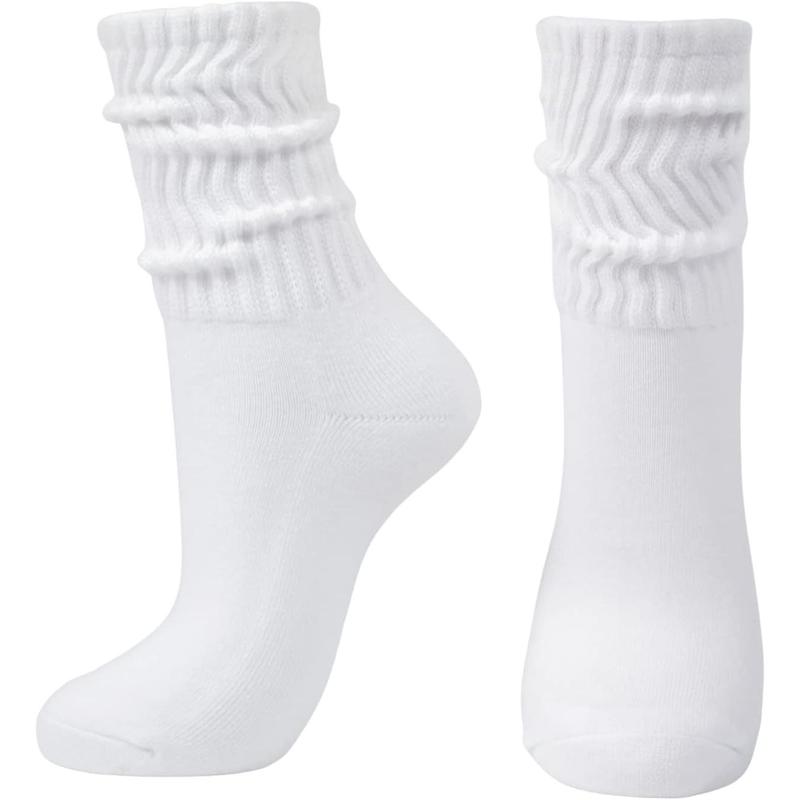 Slouch Scrunch Socks for Women, Slouch High Tube Socks Women Womenswear Comfort