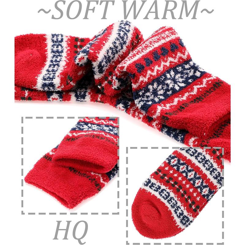 Womens Fuzzy Socks Slipper Winter Fluffy Cozy Cabin Warm Soft Fleece Comfy Home Socks Womenswear Comfort