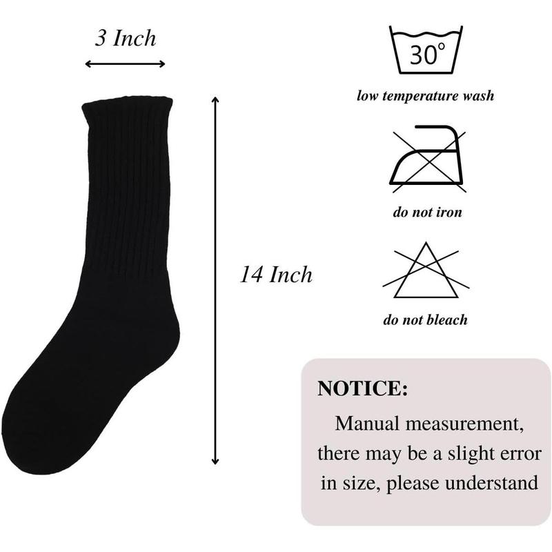 Slouch Scrunch Socks for Women, Slouch High Tube Socks Women Womenswear Comfort