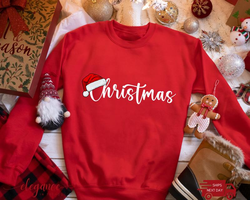 Merry Christmas Couples Sweatshirt, Christmas Outfit