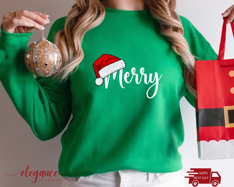 Merry Christmas Couples Sweatshirt, Christmas Outfit