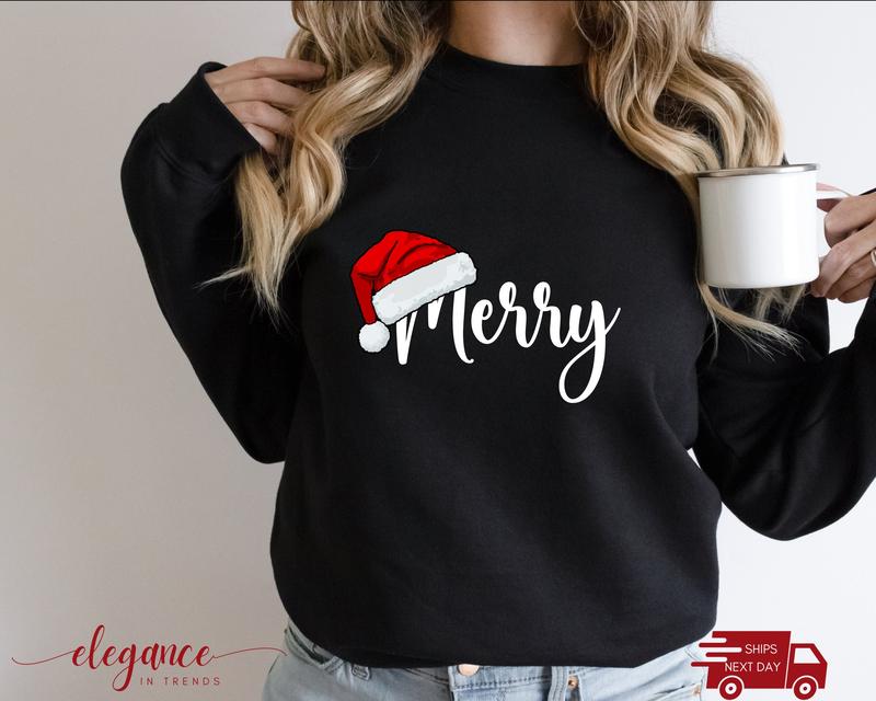 Merry Christmas Couples Sweatshirt, Christmas Outfit