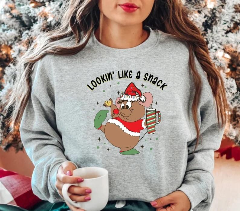 Cutes Looking Like a Snack Christmas Sweatshirt, Cute Christmas Crewneck, Family Christmas Sweater, Cute Youth Christmas Sweatshirt