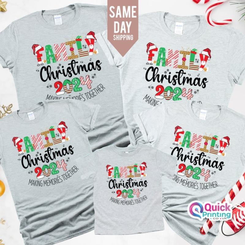 Family Christmas 2024 Making Memories Together Shirts, Family All Together Shirts, Custom Family Christmas Tshirt, Christmas Gifts, KIds Top