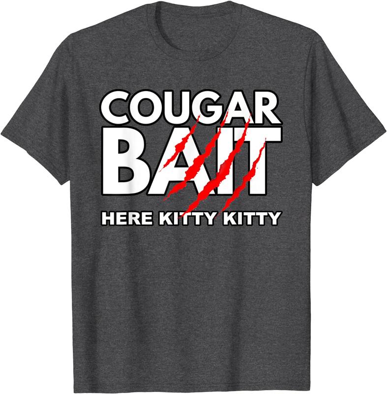 Cougar Bait Funny Halloween Costume Older Woman Younger Man T-Shirt, Couples Matching Shirt, Funny Gift Tee