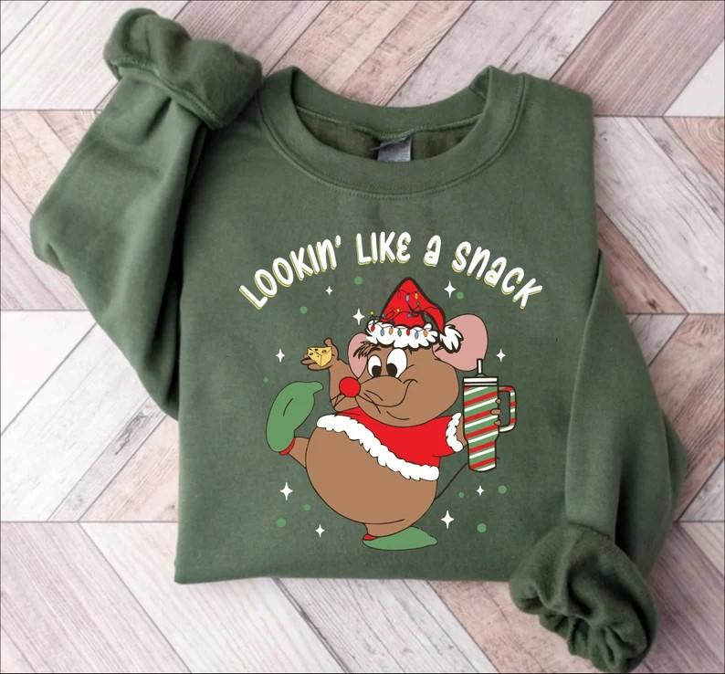 Cutes Looking Like a Snack Christmas Sweatshirt, Cute Christmas Crewneck, Family Christmas Sweater, Cute Youth Christmas Sweatshirt