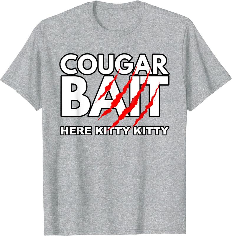 Cougar Bait Funny Halloween Costume Older Woman Younger Man T-Shirt, Couples Matching Shirt, Funny Gift Tee