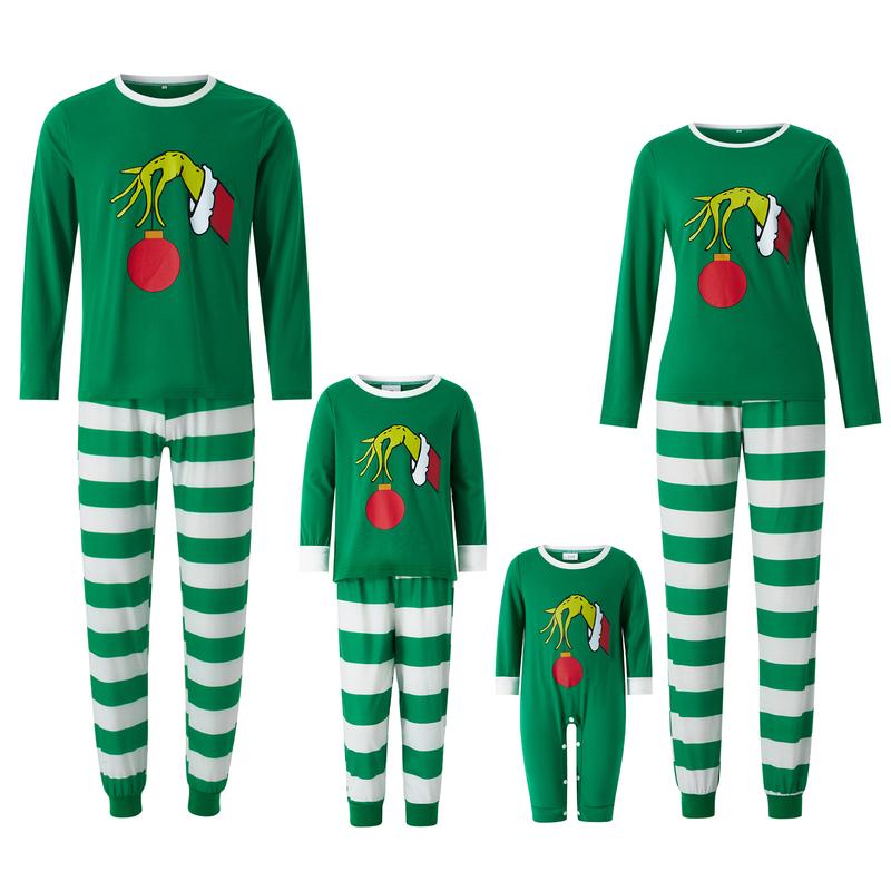 Holiday Christmas Pajamas Set, Family Matching Sleepwear Outfit for Couples