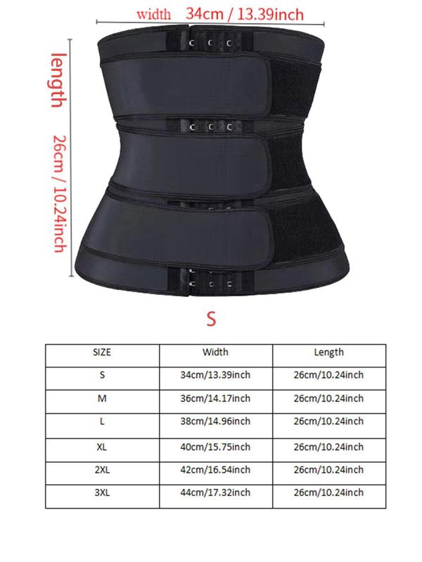 Women's Solid Compression Waist Trainer, Basic Minimalist High Stretch Comfort  Fajas Waist Cincher for Daily Workout Exercise Wear, Tummy Control Shapewear for Lady, Womenswear