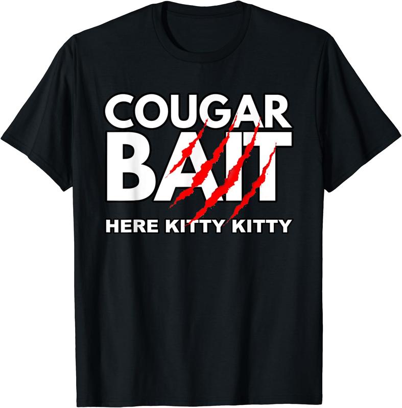 Cougar Bait Funny Halloween Costume Older Woman Younger Man T-Shirt, Couples Matching Shirt, Funny Gift Tee