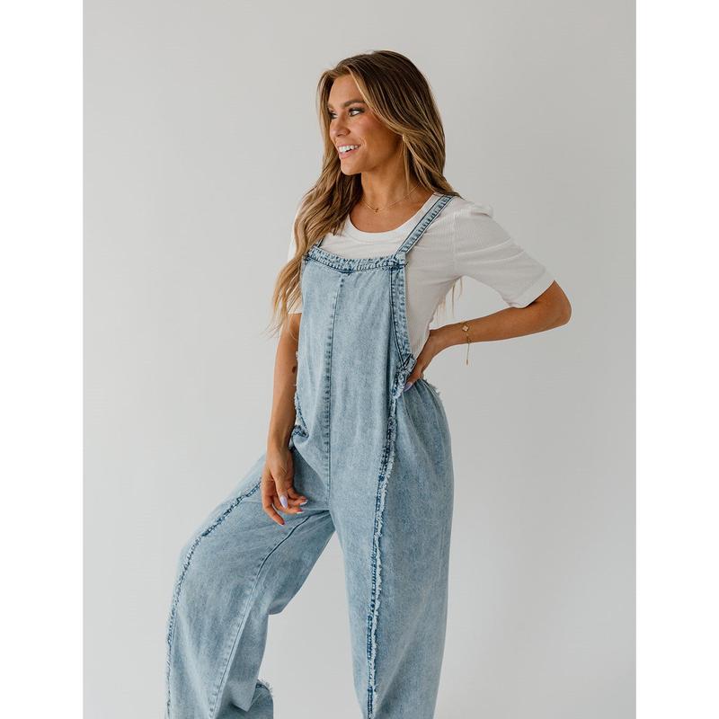 Nora 90's Denim Overalls