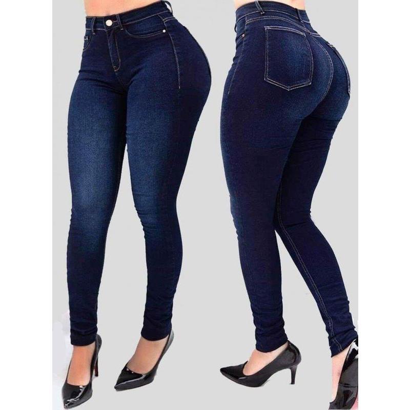 High Waist Stretch Slim Fit Skinny Pants Shaping Jeans