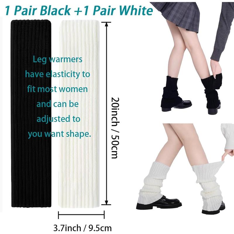 Leg Warmers for Women Winter - Leg Warmers y2k 80s Neon Ribbed leg socks outfit for Eighty's Party Sports Yoga