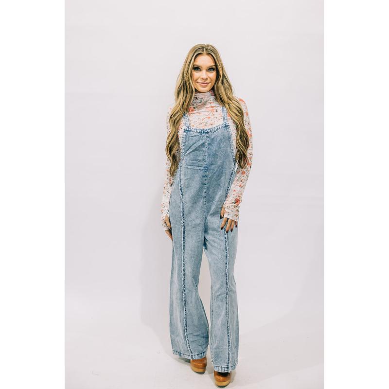 Nora 90's Denim Overalls