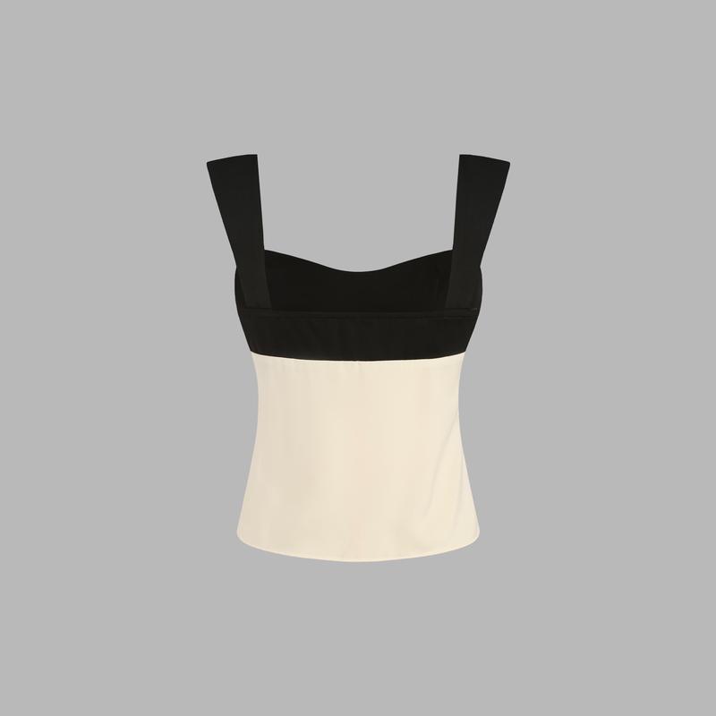 Cider [size 2-10] Satin Two Tone Cami Top