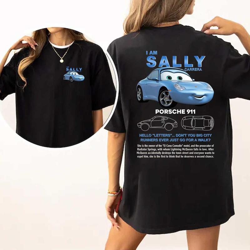 95 Lightning McQueen and Sally, Couples Car Shirt