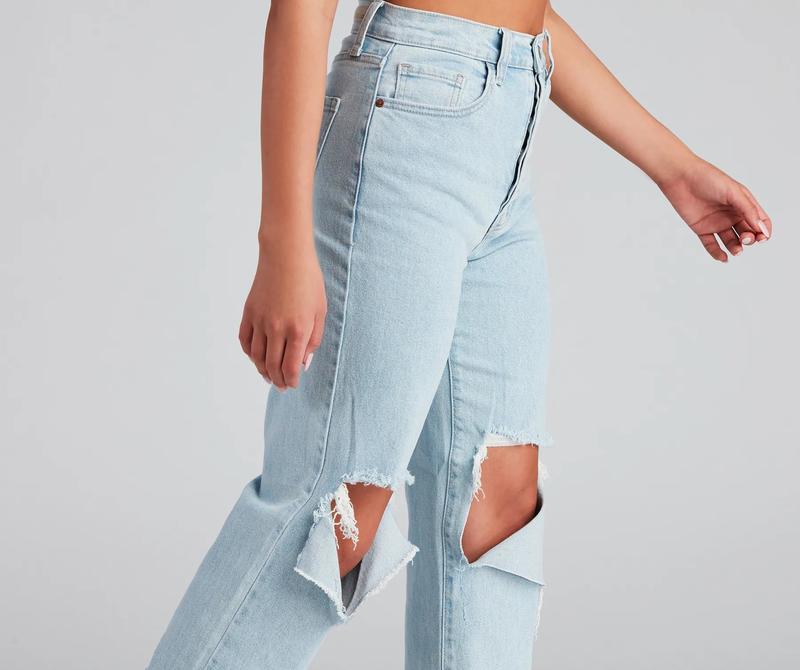 Good Vibes High Rise Boyfriend Jeans