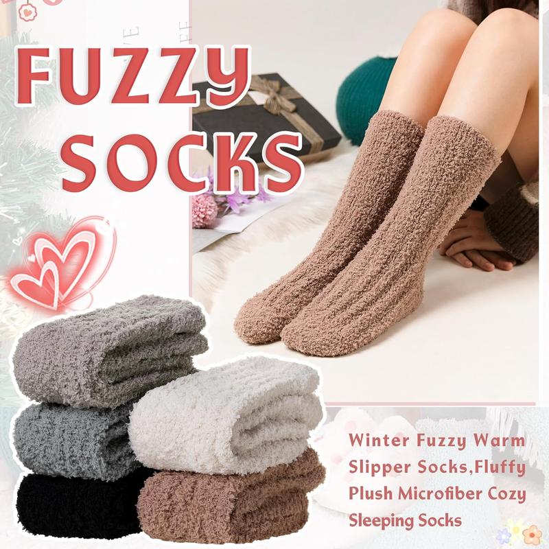 Womens Fuzzy Socks Soft Warm Fluffy Socks Winter Sleep Thermal Plush Casual Cozy Home Socks