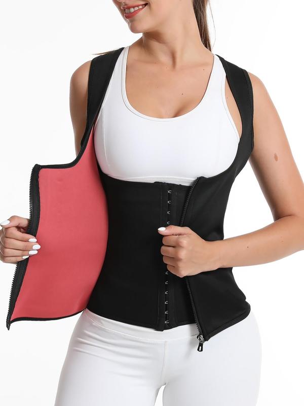 Women's 2 IN 1 Zipper Hook And Eye Shapewear Top, Body Shaper Vest for Postpartum Recovery & Weight Loss, Women's Shapewear