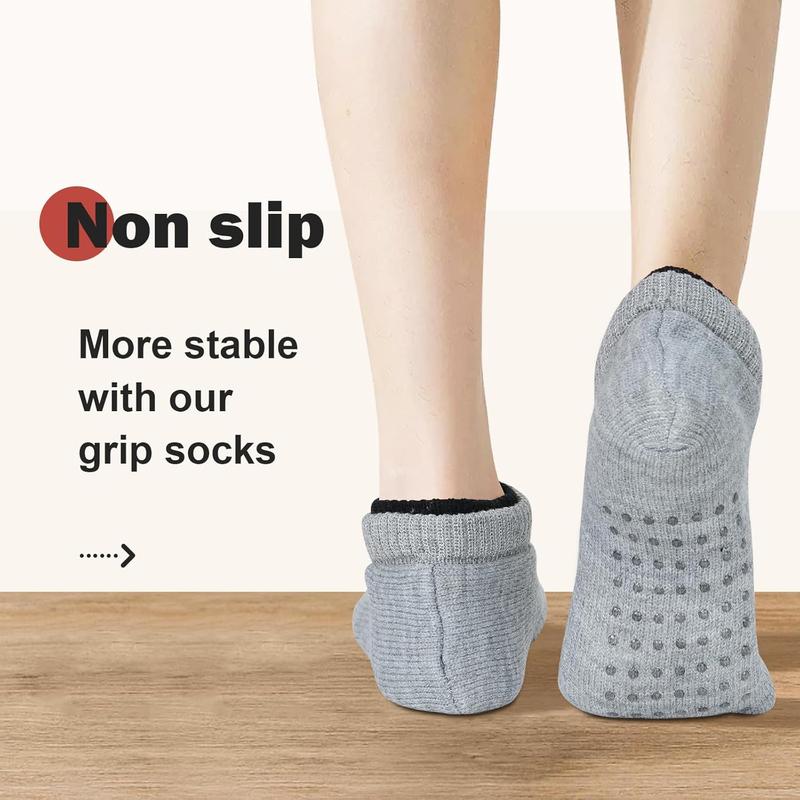 Slipper Socks for Women Non Slip Christmas Socks Comfy Warm Winter Grippy Socks with Grippers