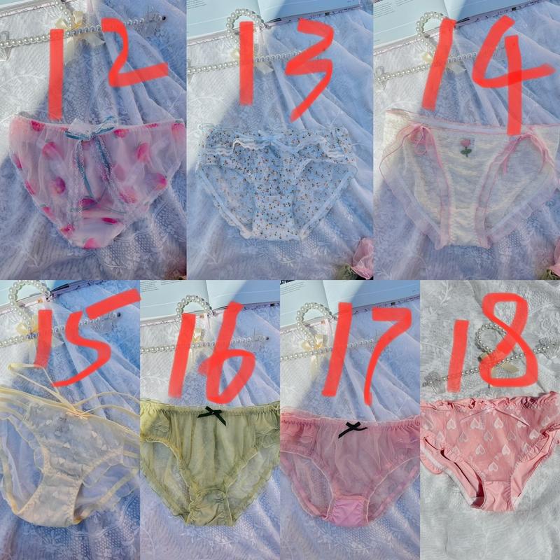 L 3XL  size Undies lace coquette panties Floral Sweet Cute Sweet Womenswear Underwear fall underwear Comfort Print