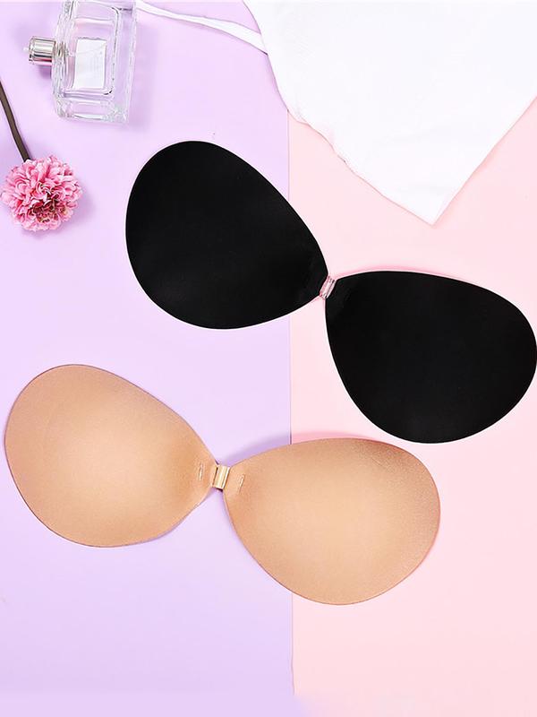 Women's 2 Pairs Silicone Solid Nipple Cover, Breathable Comfortable Lingerie for Women, Women's Underwear