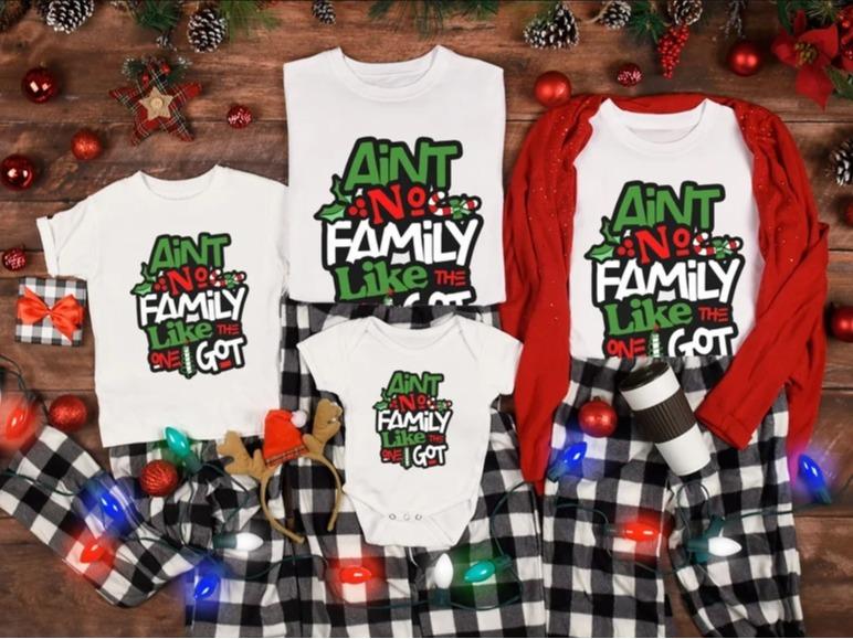 Ain't No Family Like The I One Got Christmas Shirts, Black Owned Shop, Matching Family Christmas Shirts, Pajamas Tops, Family Shirts, Sweatshirt