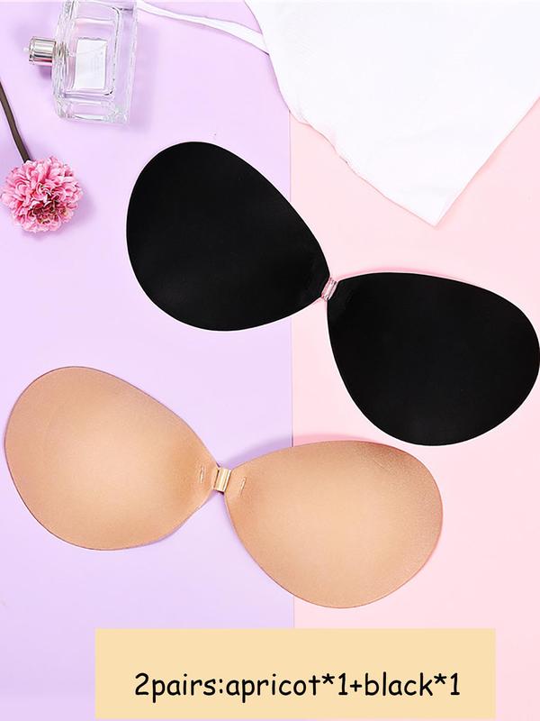 Women's 2 Pairs Silicone Solid Nipple Cover, Breathable Comfortable Lingerie for Women, Women's Underwear