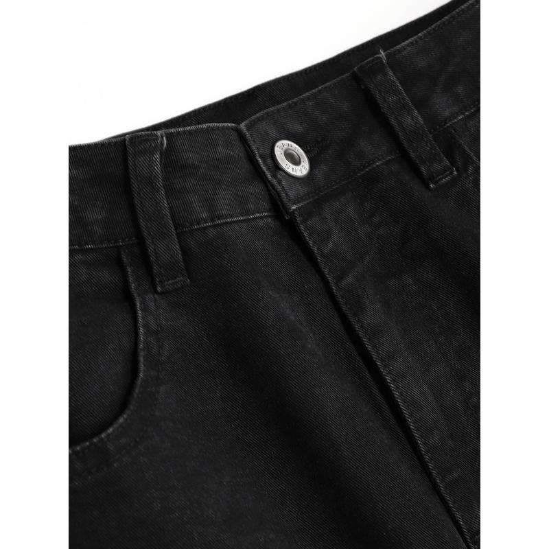 Cider [2 colors, size 2-26] Denim Solid Pocket Cargo Jeans