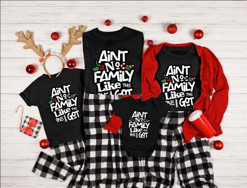 Ain't No Family Like The I One Got Christmas Shirts, Black Owned Shop, Matching Family Christmas Shirts, Pajamas Tops, Family Shirts, Sweatshirt