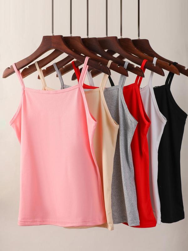 Women's Contrast Lace Cami Top, Casual Soft Comfortable Sleeveless Spaghetti Strap Top for Daily Wear, Ladies Sleepwear for All Seasons