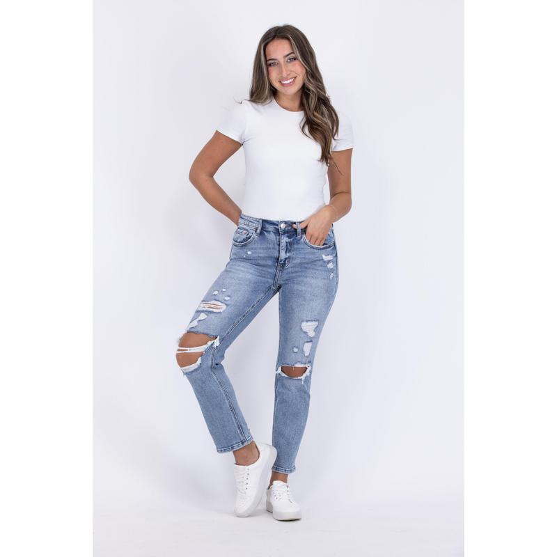 Flashbacks from Lovervet: High Rise Slim Straight Leg Denim