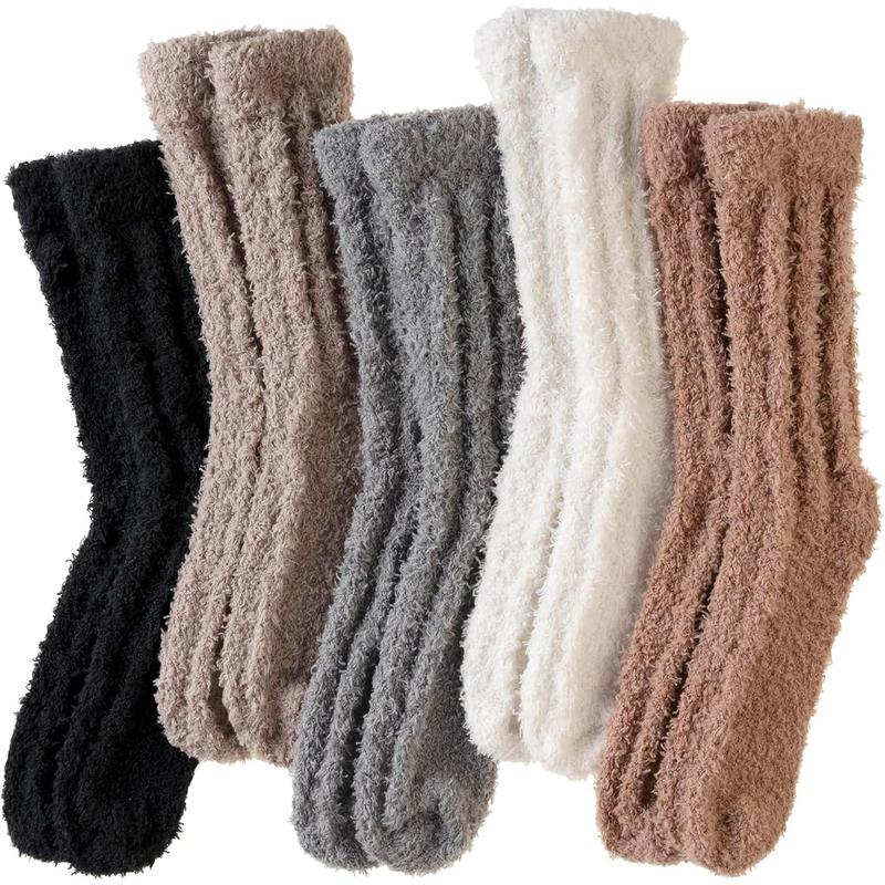 Womens Fuzzy Socks Soft Cozy Fluffy Slipper Winter Socks Warm Plush Sleeping Christmas Socks