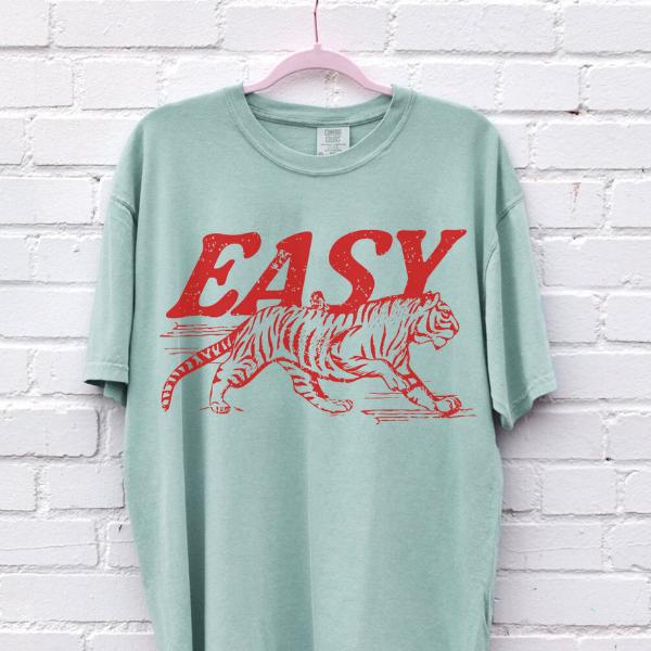 Easy Tiger Tee, Vintage Inspired T Shirt